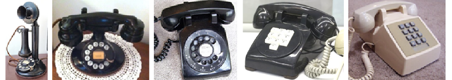 Image of vintage Bell Labs telephones